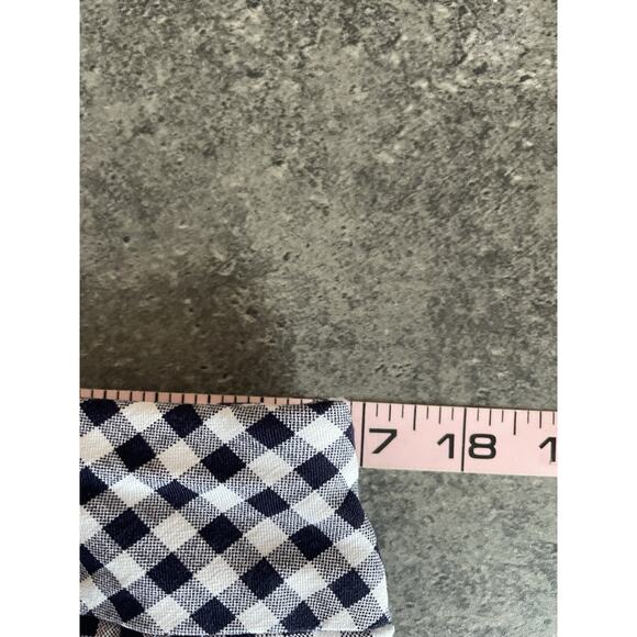 Crown & Ivy Mini Skirt Skort Womens 12 Blue Gingham Wrap Tie Preppy Summer - Picture 8 of 10